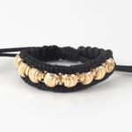 Anillo Tejido Carril 4mm Italo negro - Vibrantto Joyería - AT1018