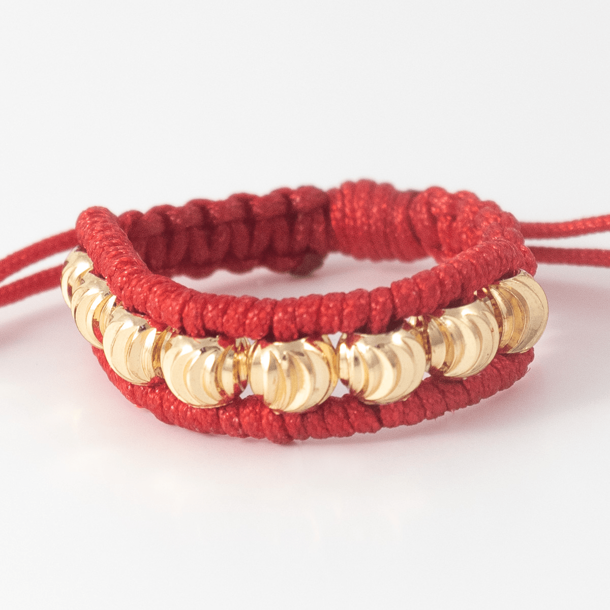 Anillo Tejido Carril 4mm Italo Rojo - Vibrantto Joyería - AT1018 - 2