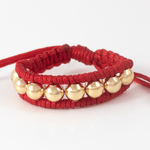 Anillo Tejido Carril 4mm liso rojo - Vibrantto Joyería - AT1014