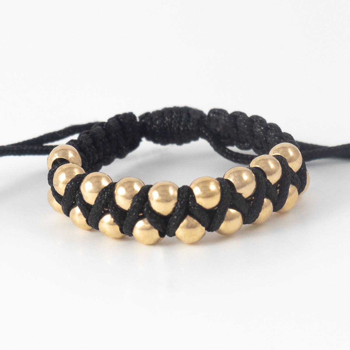 Anillo Tejido ZigZag 3mm negro - Vibrantto Joyería - AT1016