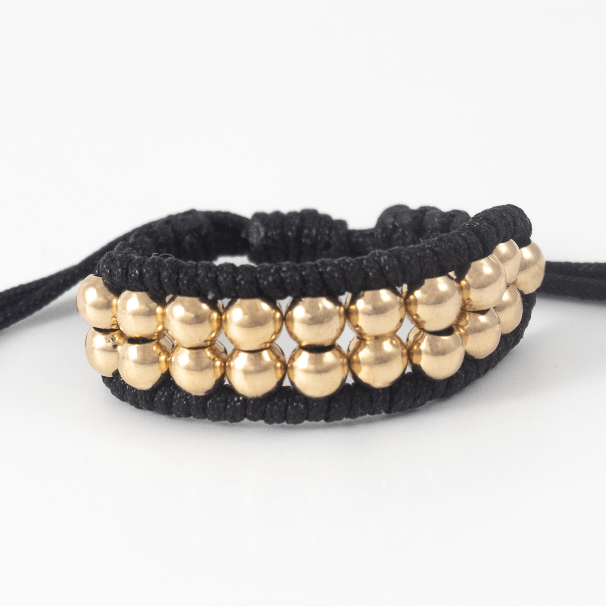 Anillo Tejido Doble Carril Liso - Vibrantto Joyería - AT2003