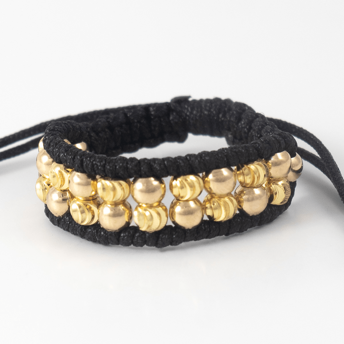 Anillo Tejido Doble Carril Italo Liso - Vibrantto Joyería - AT2000