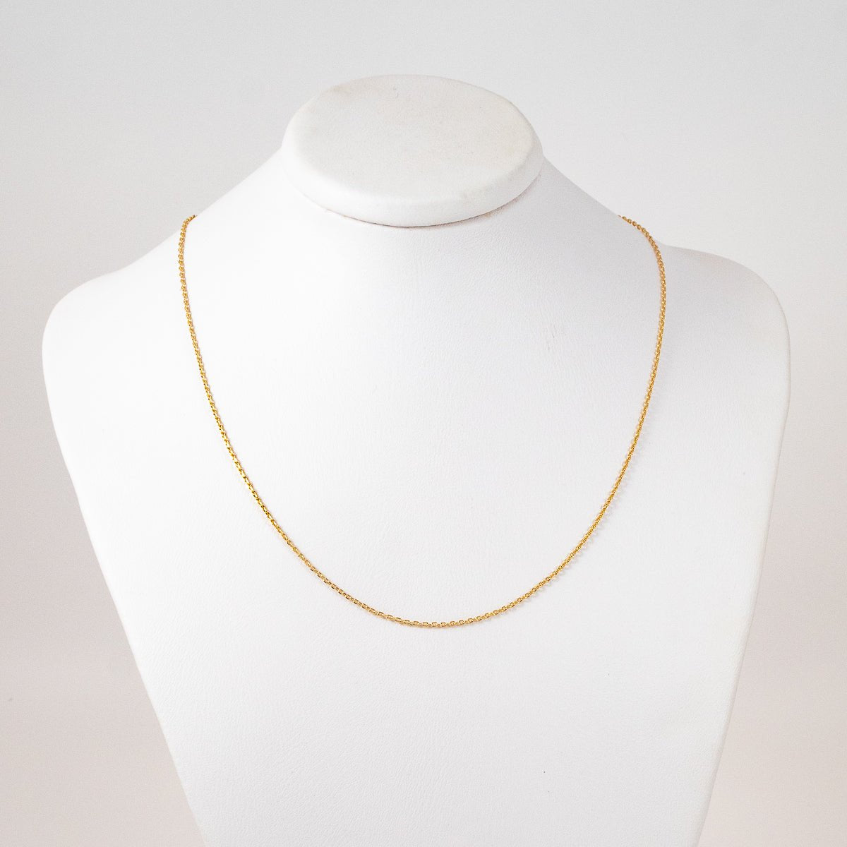 Cadena Cajon Cuadrado 45cm 1mm - Vibrantto Joyería - C730