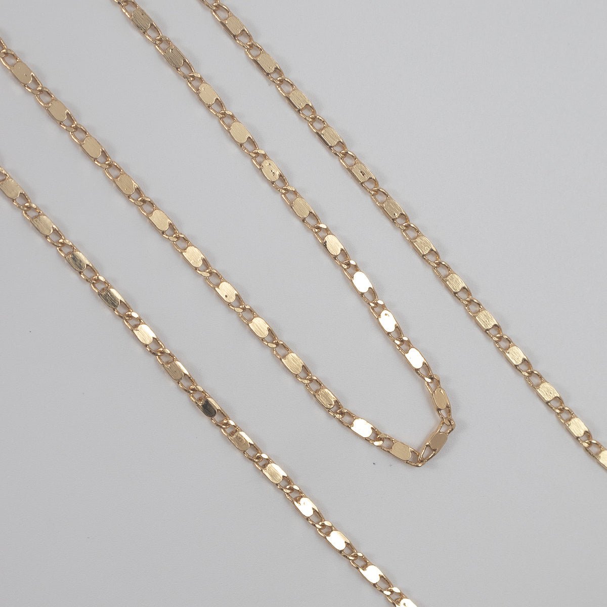 Cadena Escalera Candado 2mm - 60cm - Vibrantto Joyería - OC48572