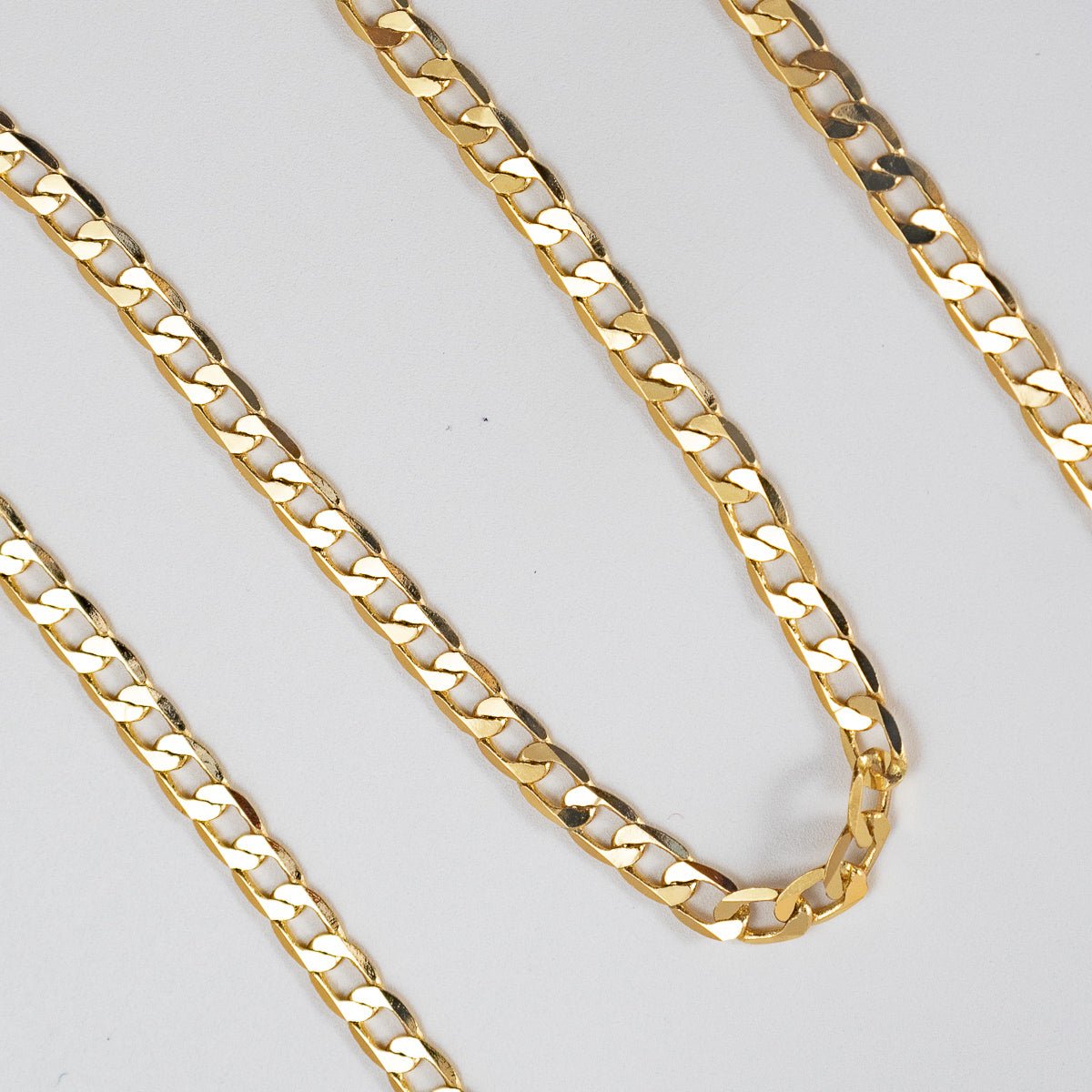 Cadena Cubana 3mm - 60cm - Vibrantto Joyería - OC48625