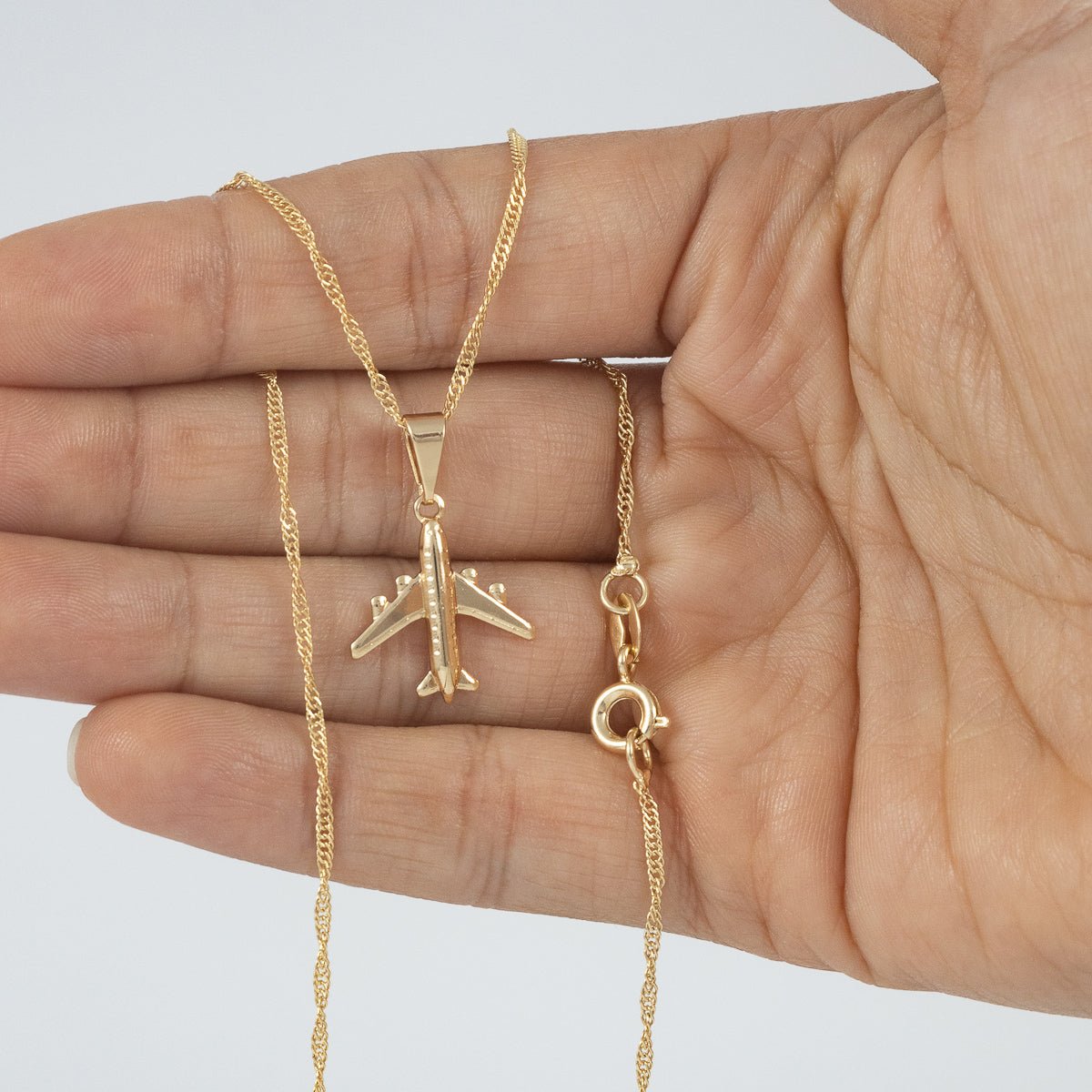Set Avión (cadena con dije) - Vibrantto Joyería - OC46033 - OC27521