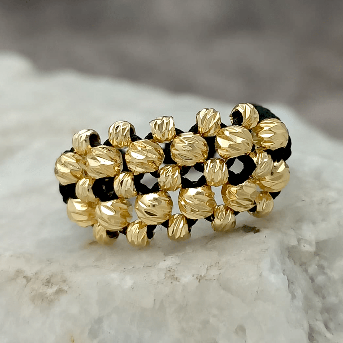 Anillo Tejido Luxury Triple Carril - Vibrantto Joyería