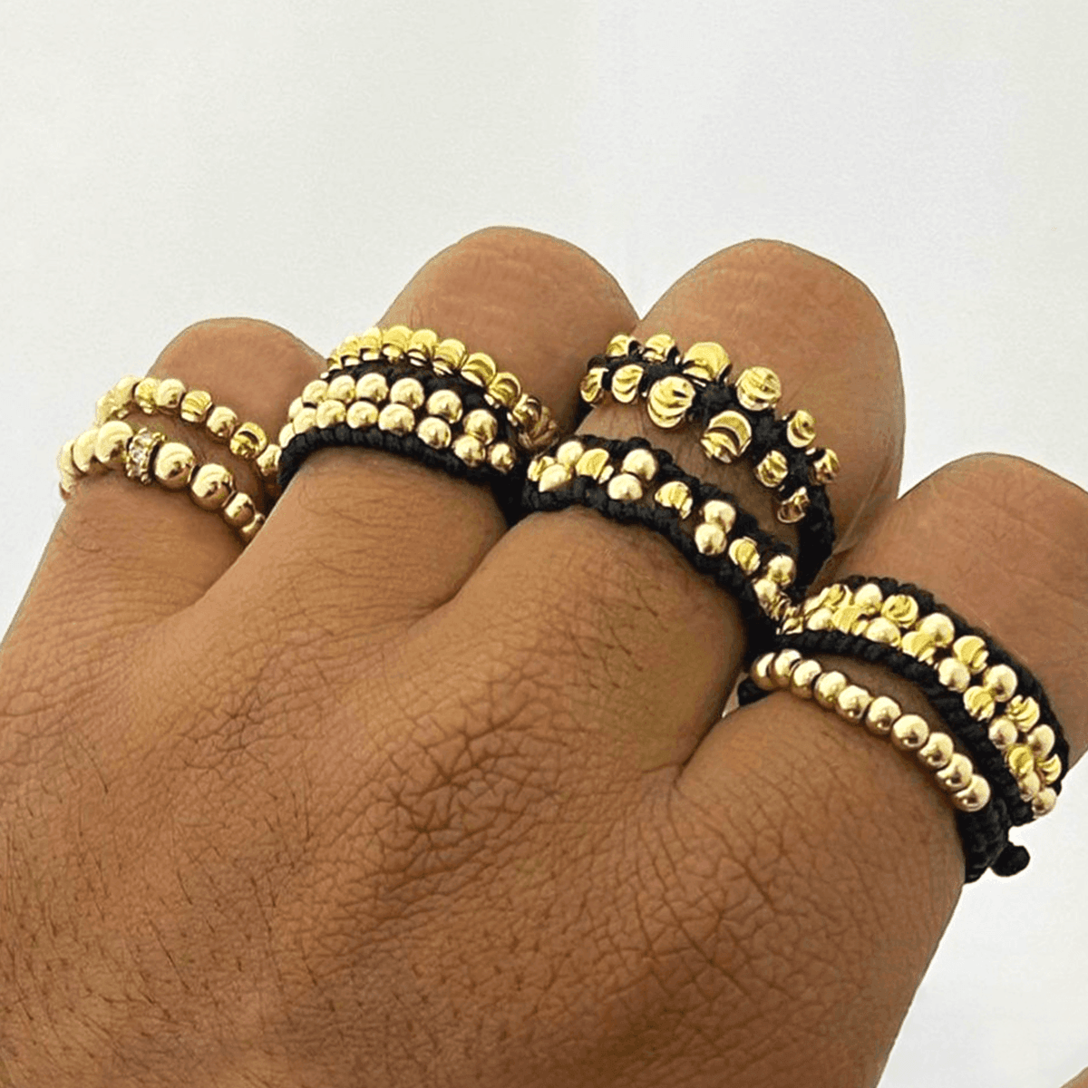 Anillos Tejidos Caballero Ajustables - Vibrantto Joyería