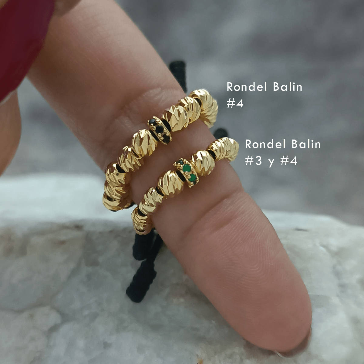 Anillos Tejidos Rondel - Vibrantto Joyería