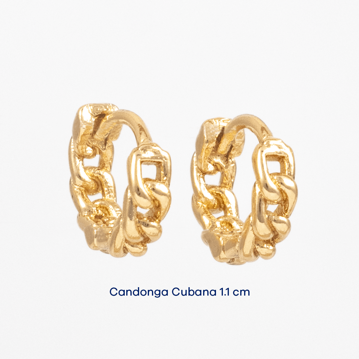 Candonga Cubana 1.1cm - Vibrantto Joyas y Accesorios - AC217