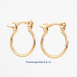 Candonga Hilo 1.3 cm 1mm - Vibrantto Joyas y Accesorios - AC463