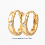 Candonga Lisa Circon 1.3 cm - Vibrantto Joyas y Accesorios - AC347