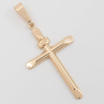 Dije Cruz Puntas Planas 3.5cm - Vibrantto Joyería - OC28145