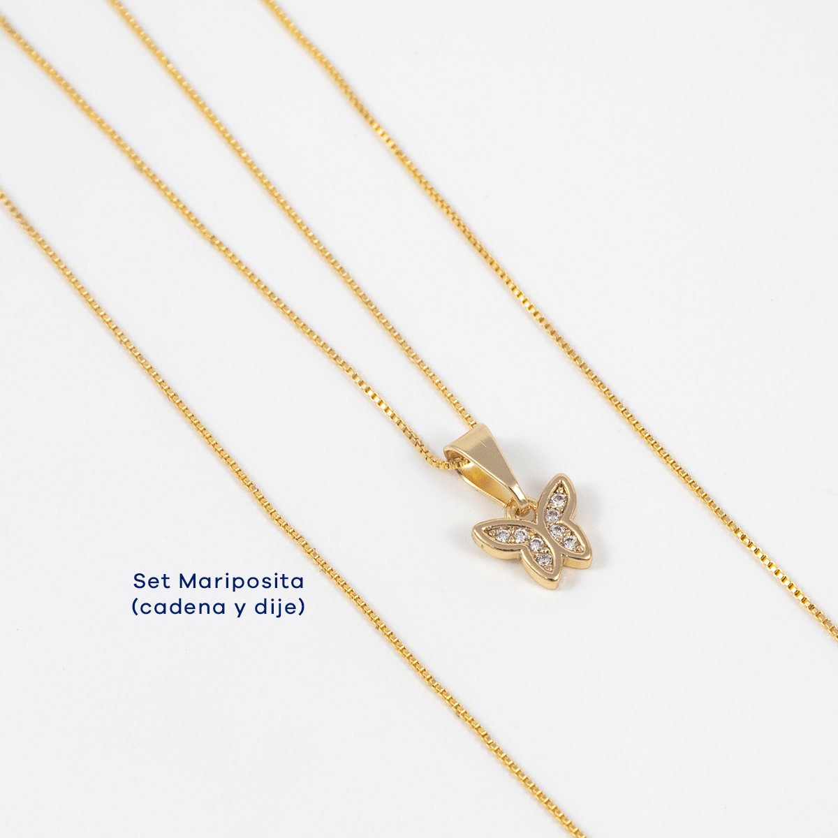 Set Mariposita (Cadena y dije) - Vibrantto Joyas y Accesorios - OC46397 - OC26345