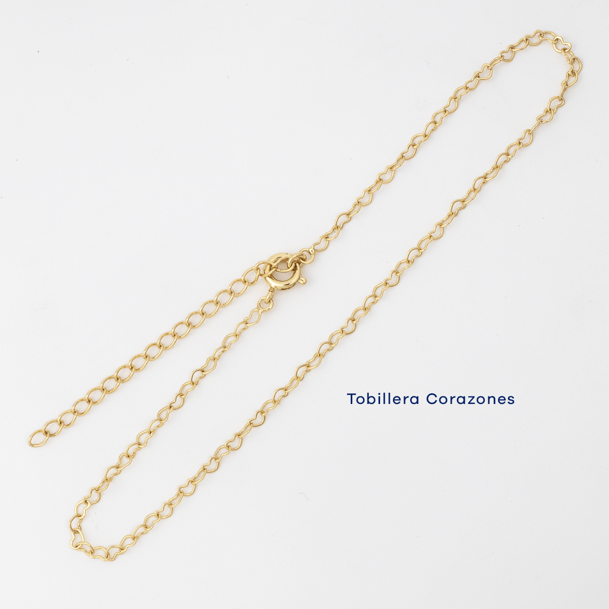 Tobillera Corazones 24cm + ext - Vibrantto Joyas y Accesorios - TOB92