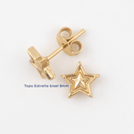 Topo Estrella Bisel 8mm - Vibrantto Joyería - OC34938