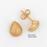 Topo Gota Texturizado - Vibrantto Joyas y Accesorios - T1023