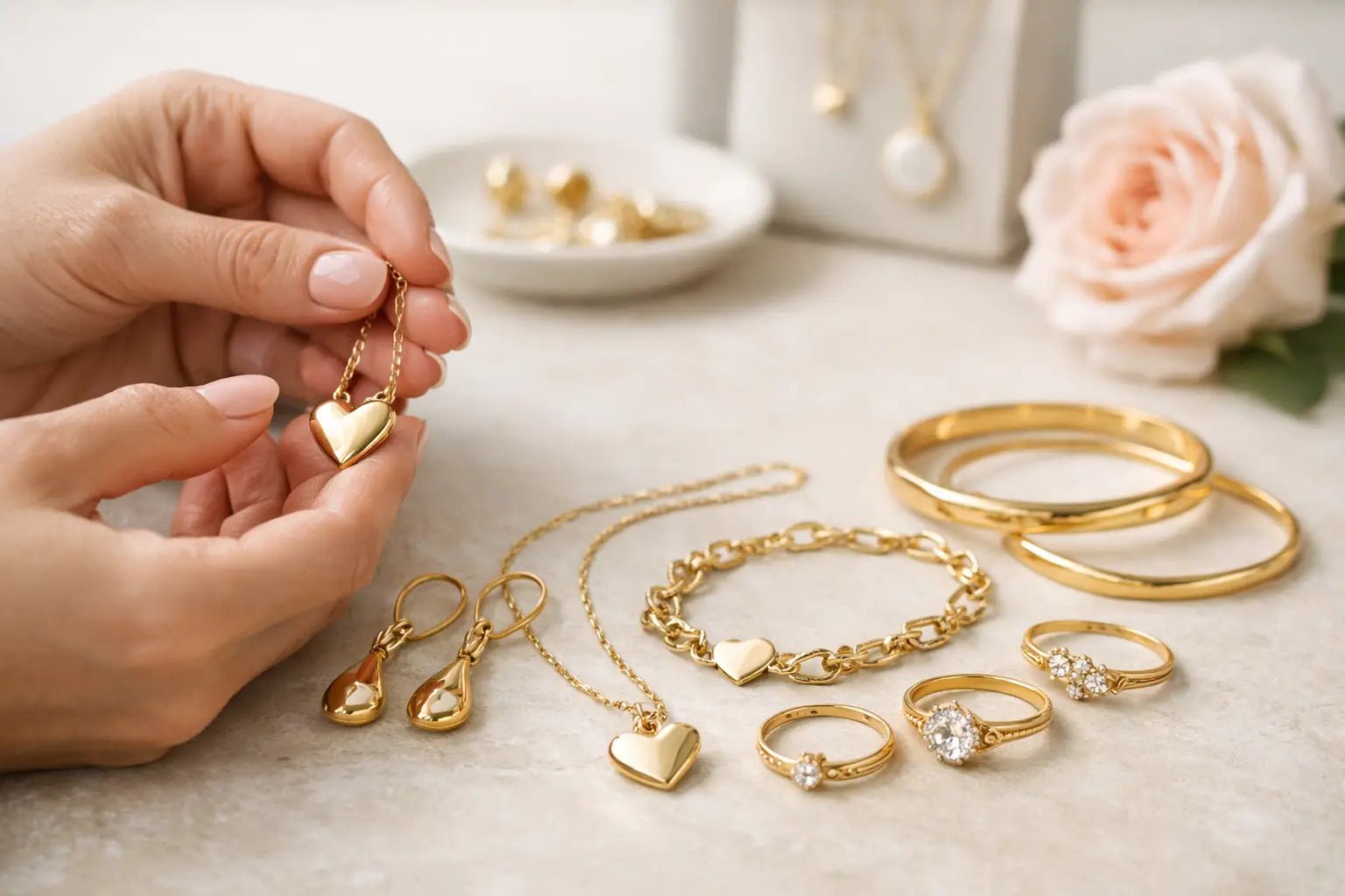 Accesorios de oro laminado para mamá: cómo elegirlos