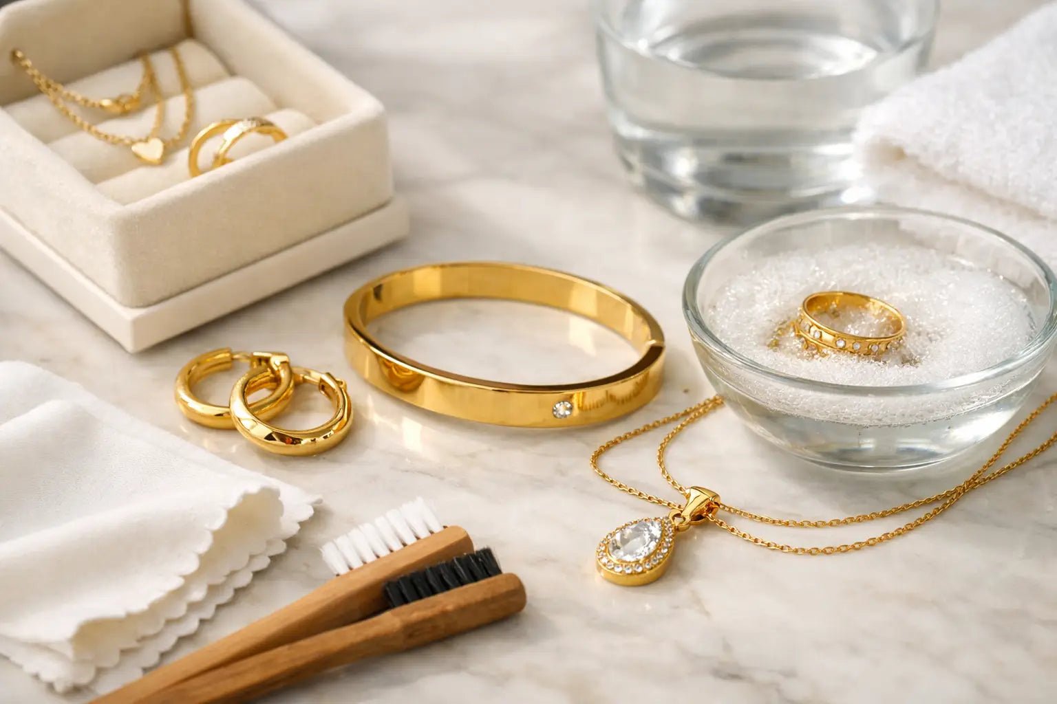 Cómo cuidar joyas de oro laminado