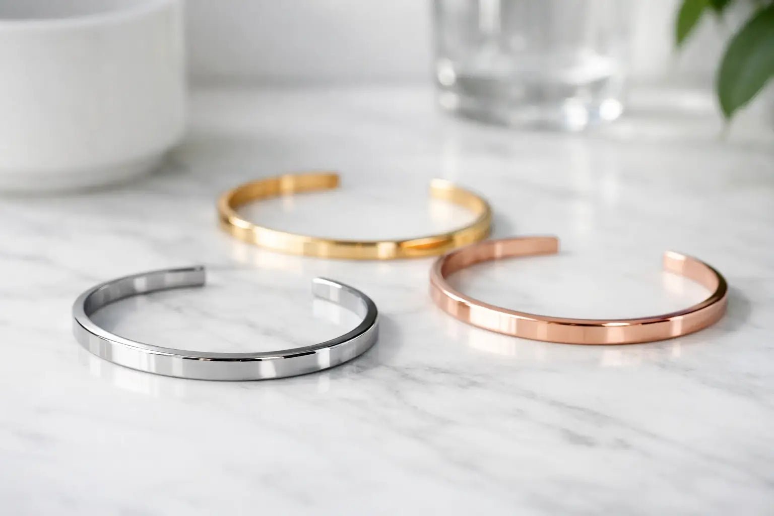 Manillas para estilos minimalistas con brillo