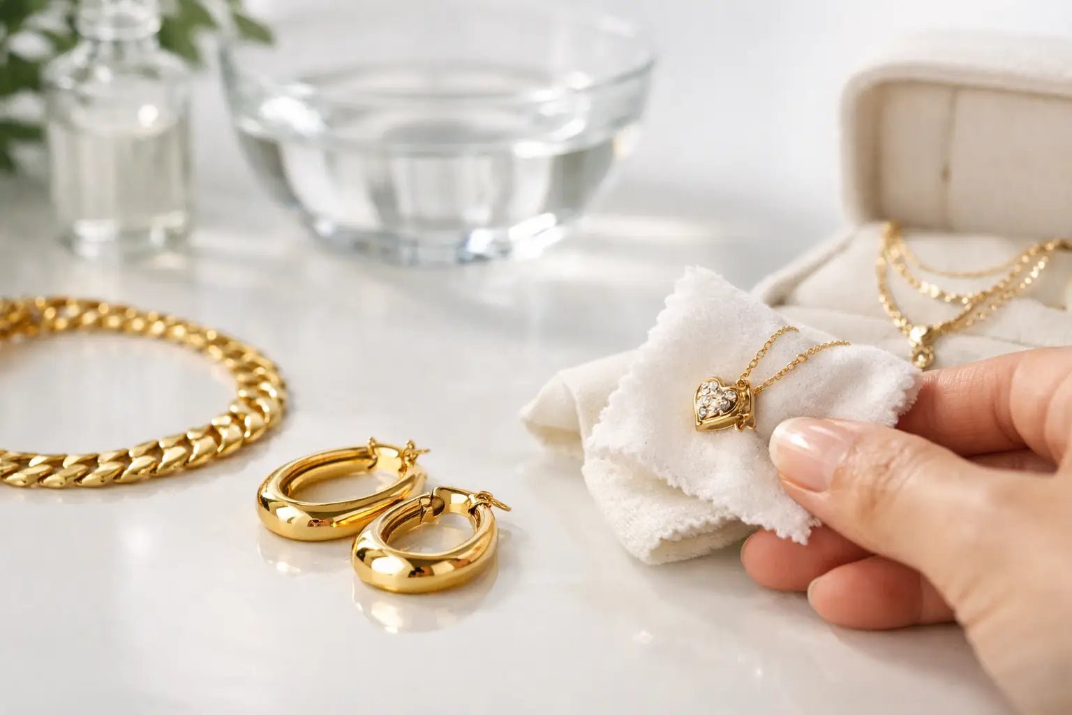 Cómo cuidar oro laminado sin que pierda brillo