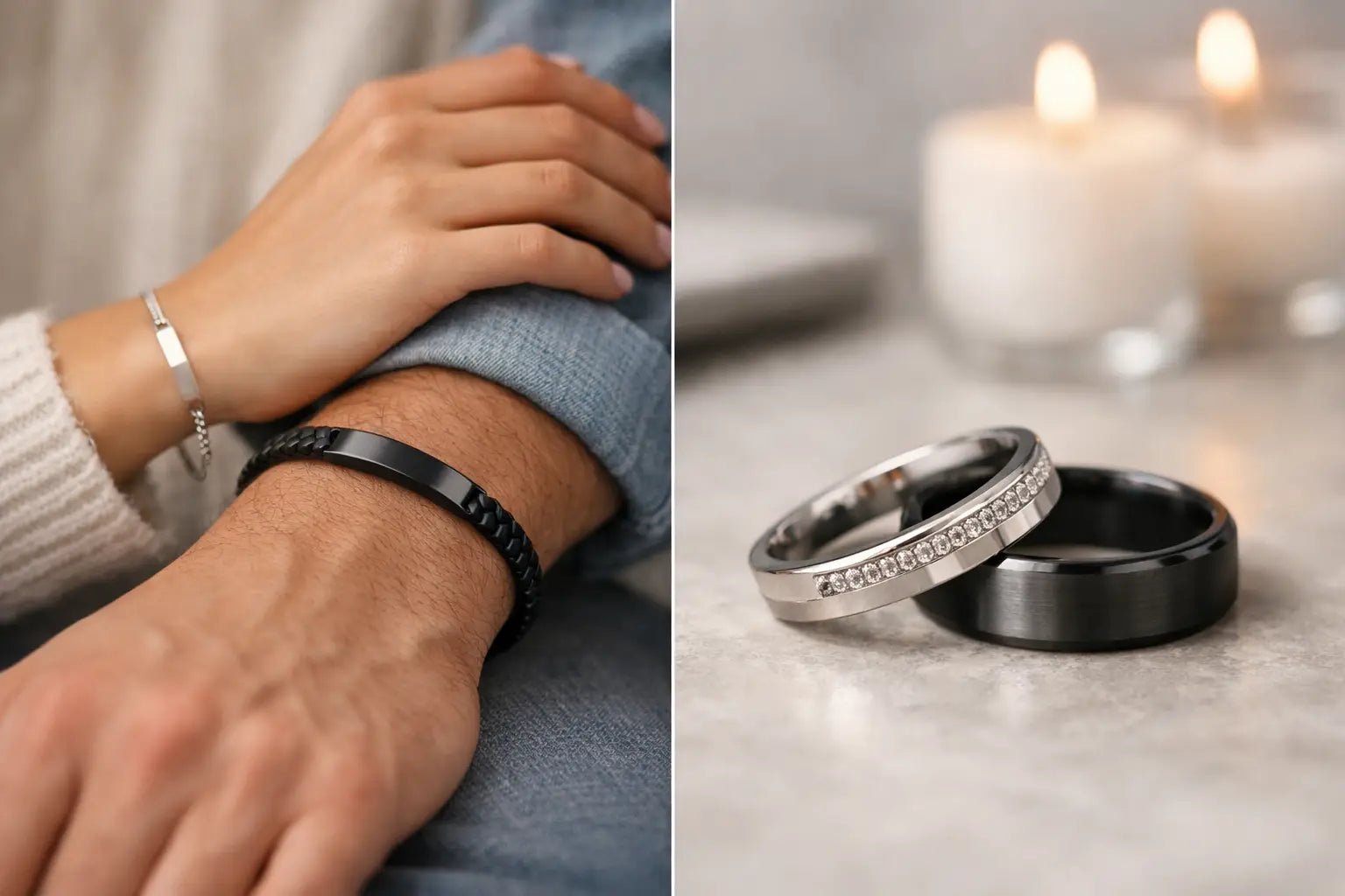 Manillas para pareja o anillos para regalar