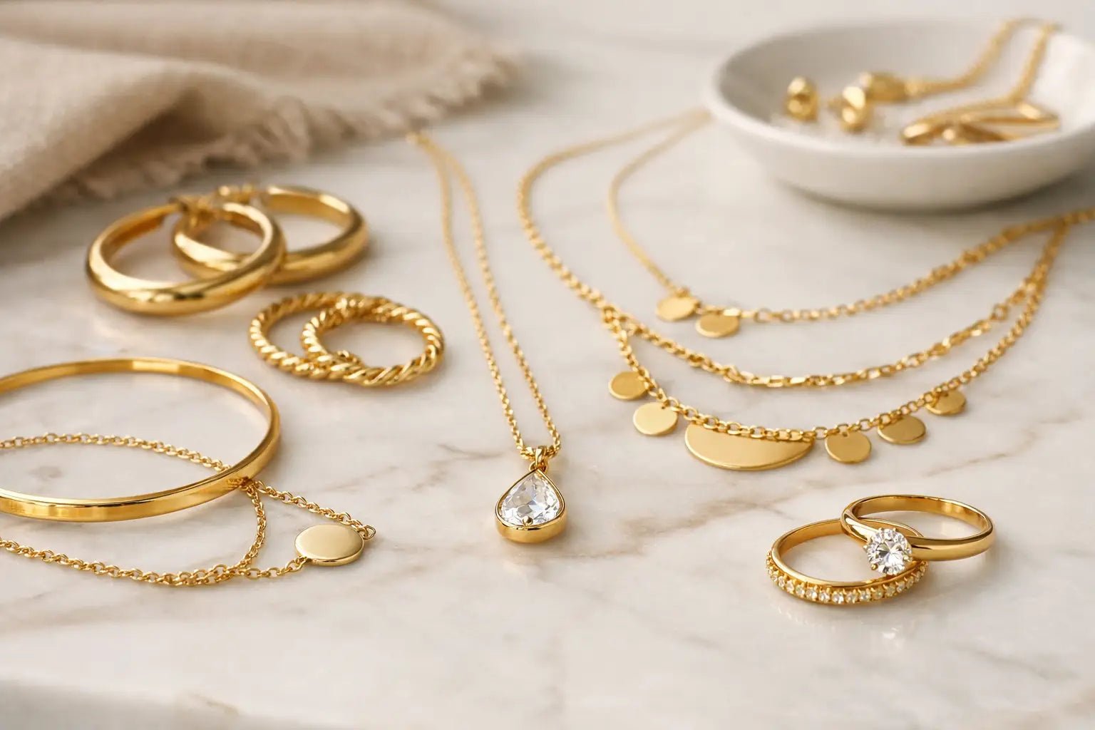 Guía de accesorios de oro laminado para acertar