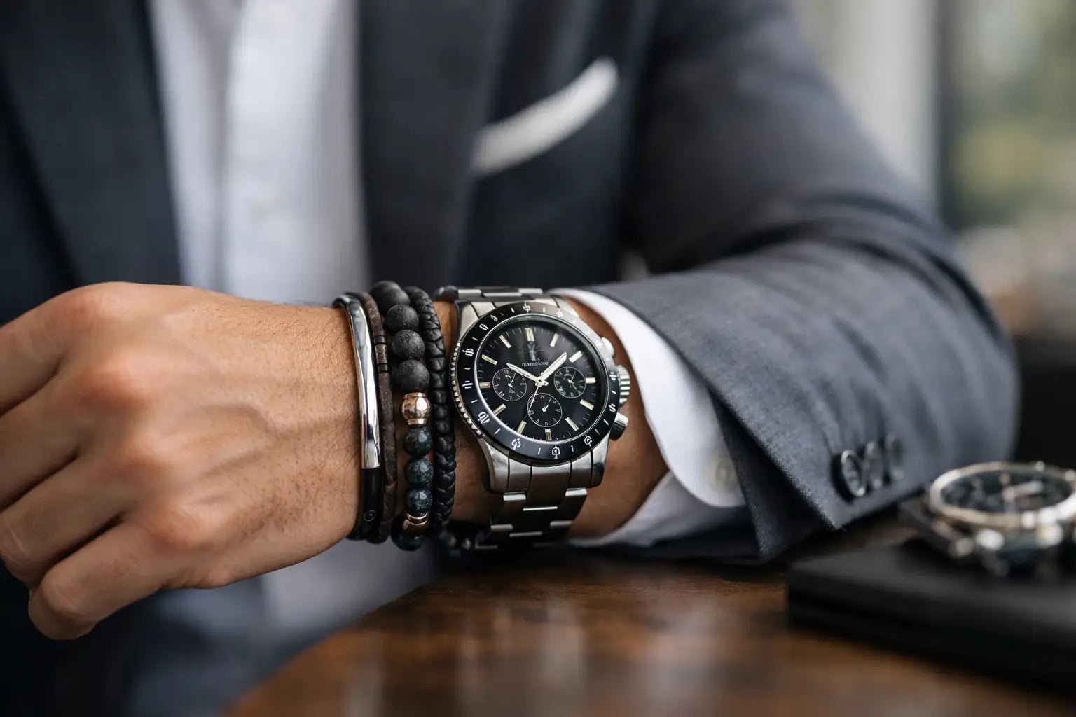 Cómo combinar manillas y reloj con estilo