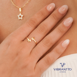 Anillo Stars Ajustable 2. Oro Laminado 18k - Vibrantto.com - Colombia