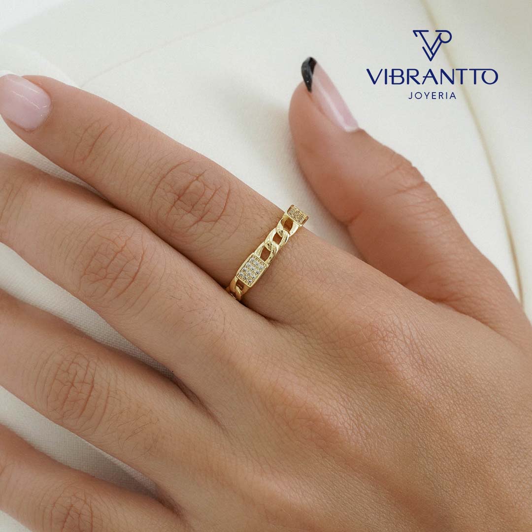 Anillo Powerfull Ajustable 2. Oro Laminado 18k - Vibrantto.com - Colombia