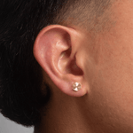 Topo Sol Hexagono 8mm - Vibrantto Joyas y Accesorios - T1299