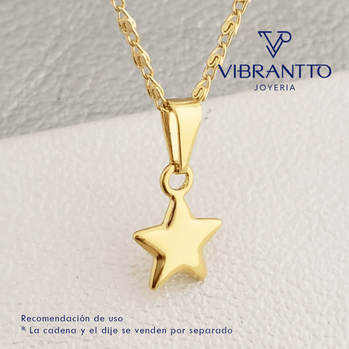 Dije Estrella 3. Oro Laminado 18k - Vibrantto.com - Colombia