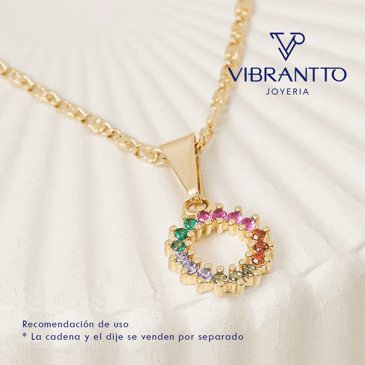 Dije Rainbow 3. Oro Laminado 18k - Vibrantto.com - Colombia