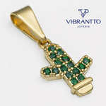 Dije Cactus 1. Oro Laminado 18k - Vibrantto.com - Colombia