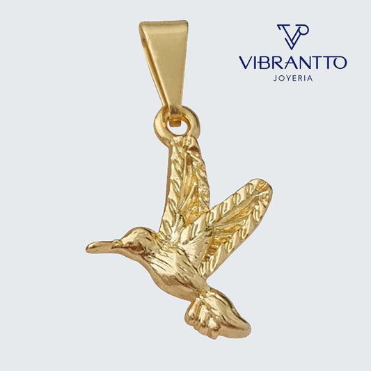 Dije Colibrí 1. Oro Laminado 18k - Vibrantto.com - Colombia