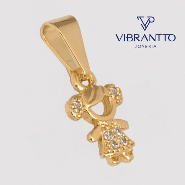 Dije Niña 1. Oro Laminado 18k - Vibrantto.com - Colombia