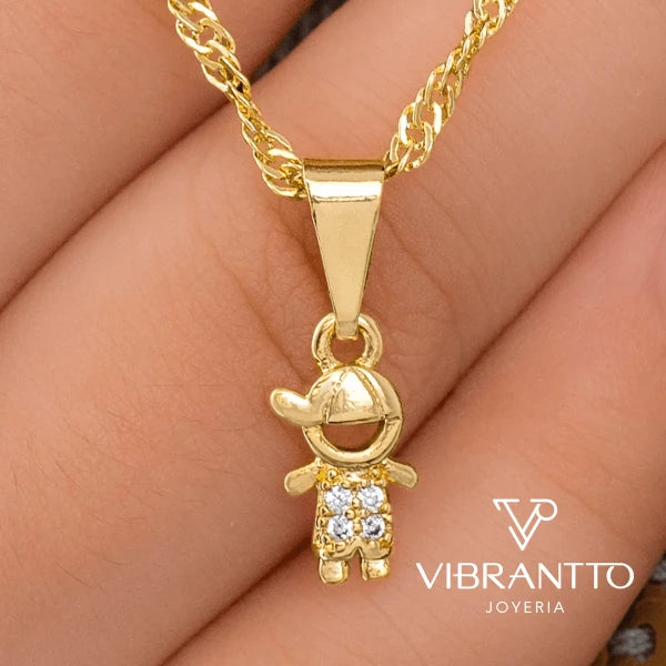 Dije Niño 2. Oro Laminado 18k - Vibrantto.com - Colombia