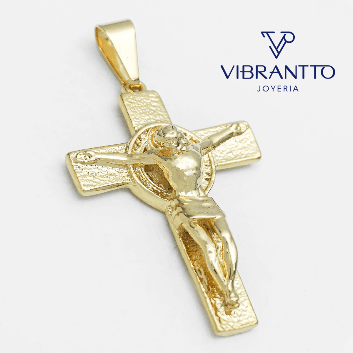 Dije Cruz San Benito 1. Oro Laminado 18k - Vibrantto.com - Colombia