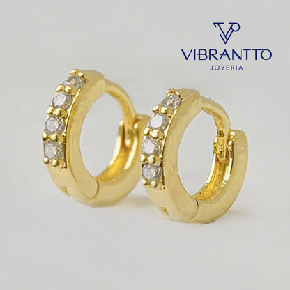 Candonga Mini C. 8 mm 1. Oro Laminado 18k - Vibrantto.com - Colombia