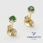 Topo Caja Circonias 1. Oro Laminado 18k - Vibrantto.com - Colombia