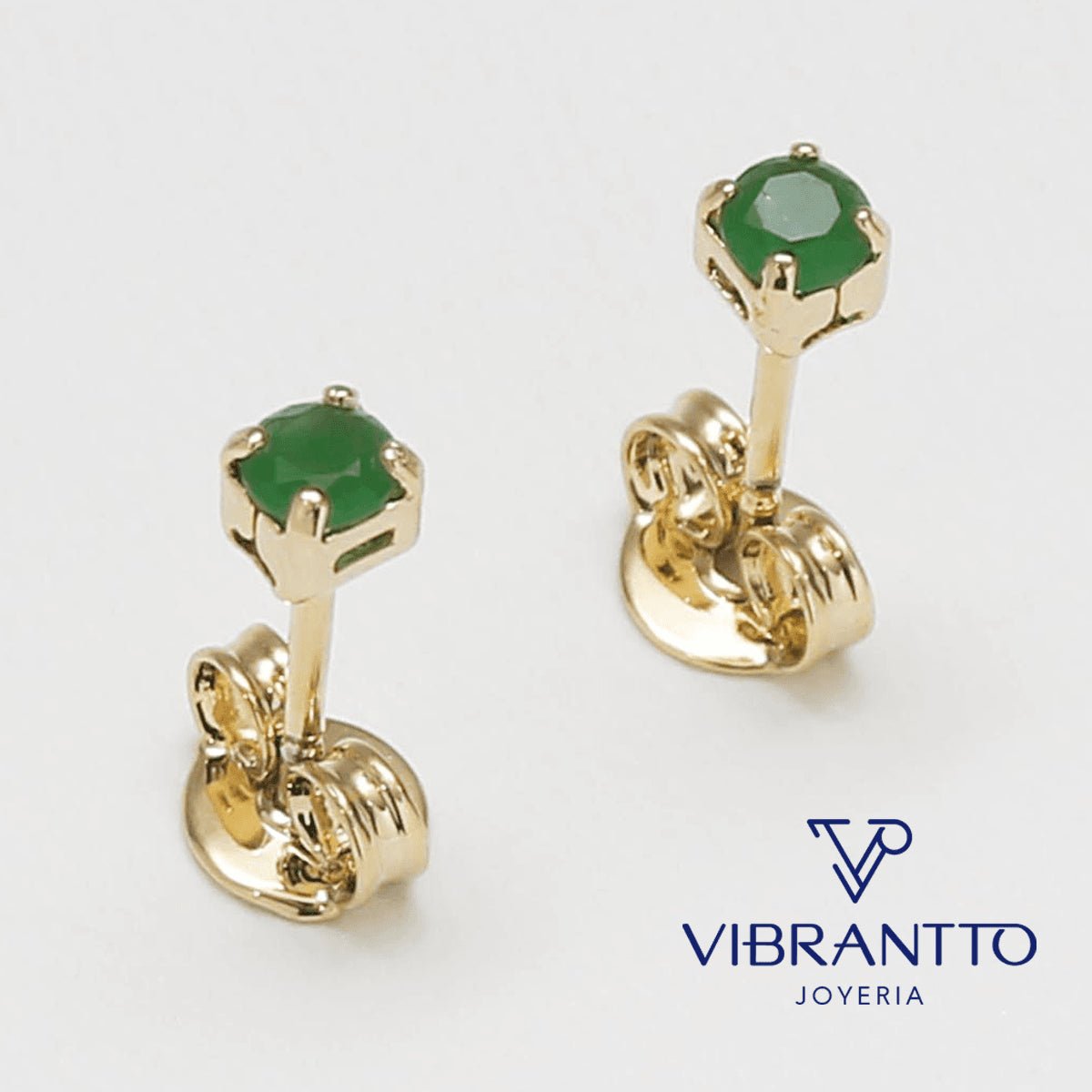 Topo Caja Circonias 1. Oro Laminado 18k - Vibrantto.com - Colombia
