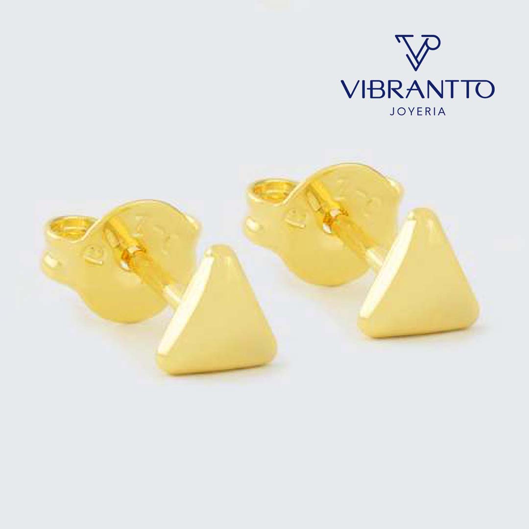 Topo Triángulo 1. Oro Laminado 18k - Vibrantto.com - Colombia