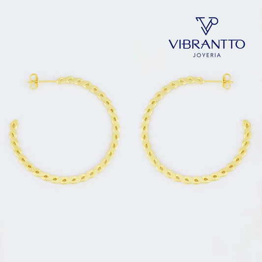 Semi Candonga 1. Oro Laminado 18k - Vibrantto.com - Colombia