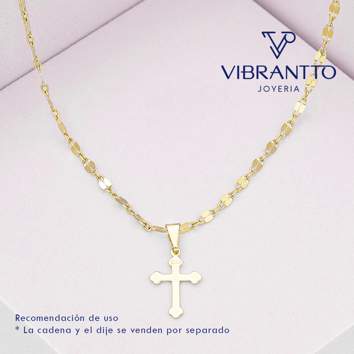 Cadena Espejo Cuadrada 2. Oro Laminado 18k - Vibrantto.com - Colombia