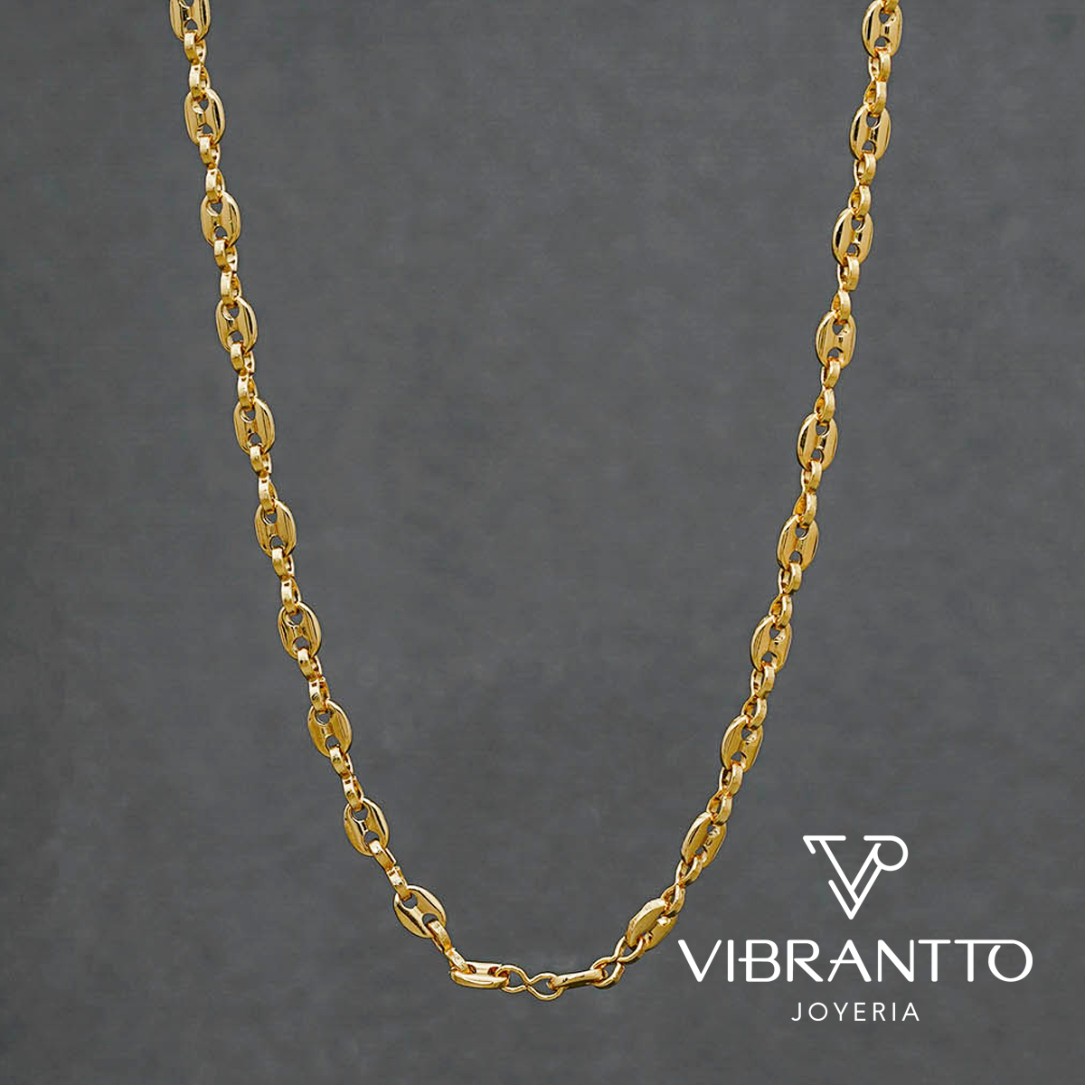 Cadena Marinera Delgada 2. Oro Laminado 18k - Vibrantto.com - Colombia