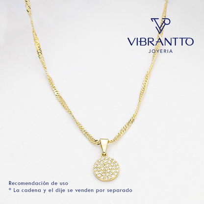 Cadena Singapur delgada 45 cm 2. Oro Laminado 18k - Vibrantto.com - Colombia