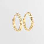 Candonga mini hilo diamantada 10mm - Vibrantto Joyas y Accesorios - 9030787