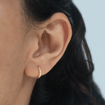 Candonga mini hilo diamantada 10mm - Vibrantto Joyas y Accesorios - 9030787