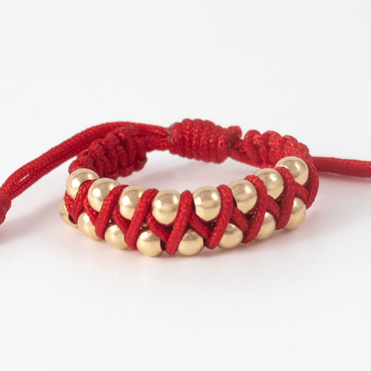 Anillo Tejido ZigZag 3mm Rojo - Vibrantto Joyería - AT1017
