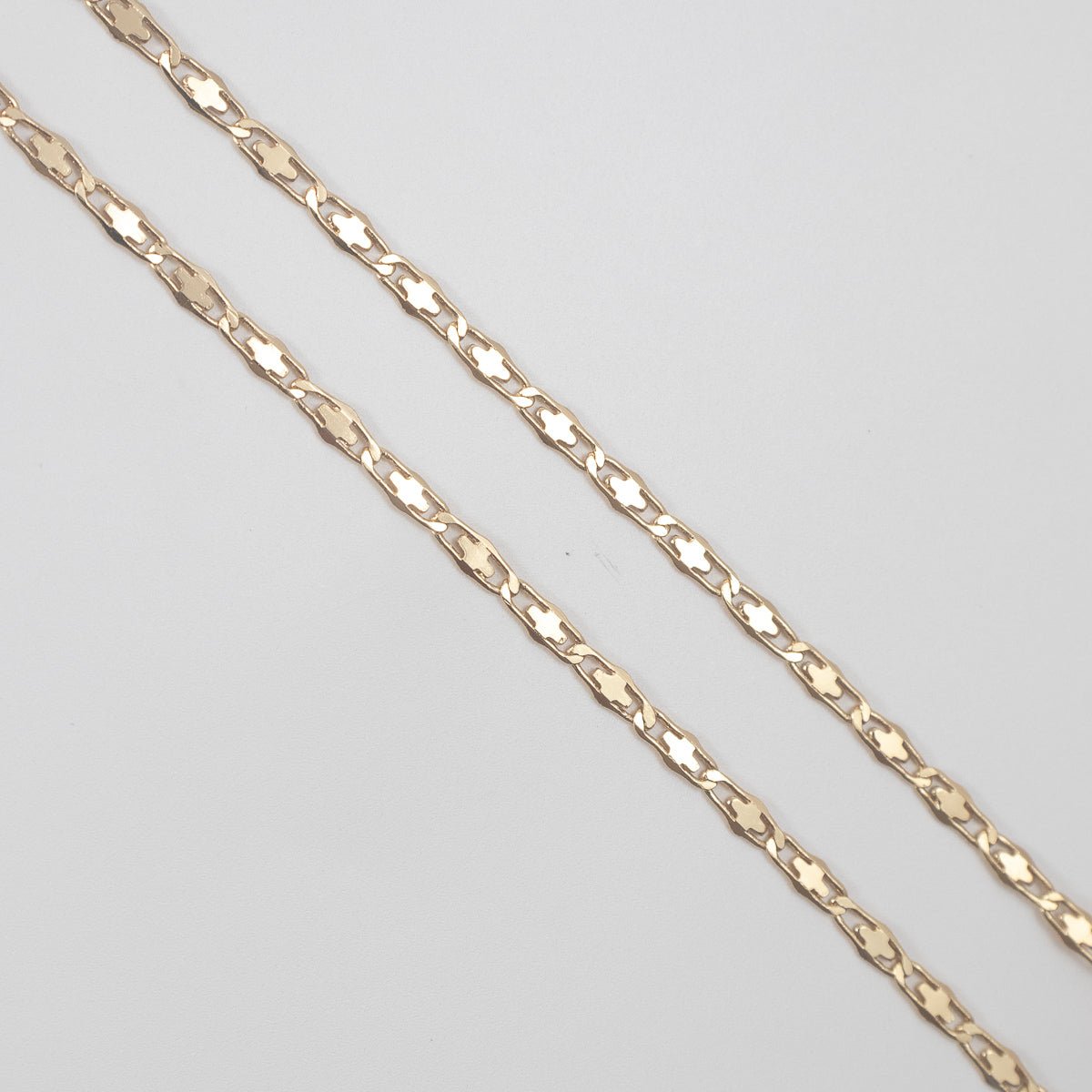 Cadena Escalera Cruz 2.5mm - 60cm - Vibrantto Joyería - OC48309